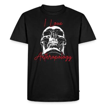 Amour Anthropologie Science Archéologie préhistorique - T-shirt Premium bio Homme - noir - Devant - Nico (187cm)