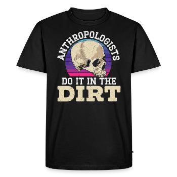 Anthropologue Do It In The Dirt Anthropologie - T-shirt Premium bio Homme - noir - Devant - Nico (187cm)