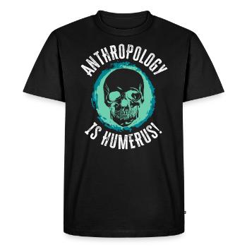L’anthropologie est l’humérus science anthropologue - T-shirt Premium bio Homme - noir - Devant - Nico (187cm)