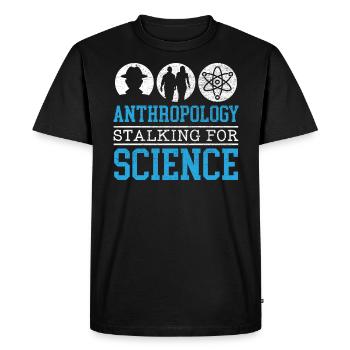 L’anthropologie traque pour l’anthropologue scientifique - T-shirt Premium bio Homme - noir - Devant - Nico (187cm)