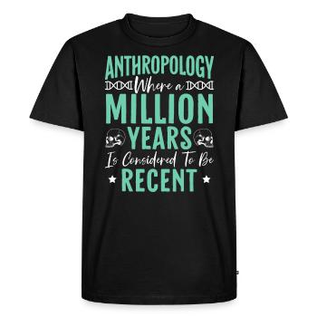 Où un million d’années est considéré comme récent - T-shirt Premium bio Homme - noir - Devant - Nico (187cm)