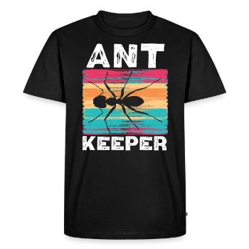 Ant Keeper Ant Whisperer Ant Lover Insect - Men's Premium Organic T-Shirt - black - Front - Nico (187cm)