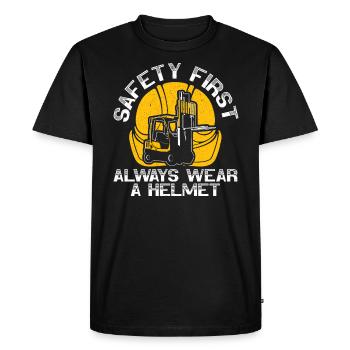Forklift Operator Job Profession Warehouse Worker - Men's Premium Organic T-Shirt - black - Front - Nico (187cm)
