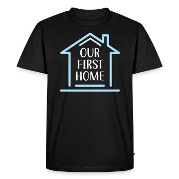 Our First Home Homeowner Keys Housewarming Party - Men's Premium Organic T-Shirt - black - Front - Nico (187cm)