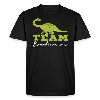 Équipe Brachiousaurus Dinosaur Future Paleontologist - T-shirt Premium bio Homme - noir - Devant - Nico (187cm)