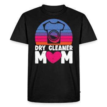 Dry Cleaner Mom Job Dry Cleaning Mothers Day - Men's Premium Organic T-Shirt - black - Front - Nico (187cm)