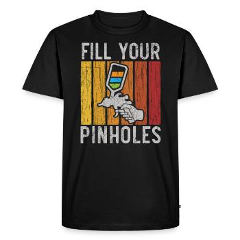 Remplissez vos trous d’épingle Détail de voiture Peintre de carrosserie automobile - T-shirt Premium bio Homme - noir - Devant - Nico (187cm)