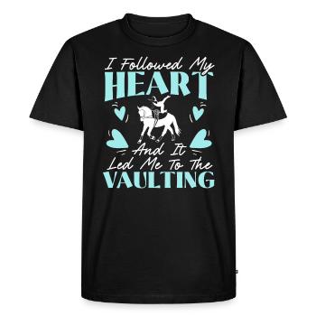 J’ai suivi mon cœur et cela m’a conduit à la voûte - T-shirt Premium bio Homme - noir - Devant - Nico (187cm)