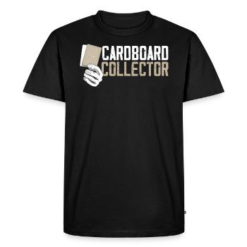 Cardboard Collector Trading Card Game Lover - Men's Premium Organic T-Shirt - black - Front - Nico (187cm)