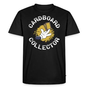 Cardboard Collector Trading Card Game Lover - Men's Premium Organic T-Shirt - black - Front - Nico (187cm)