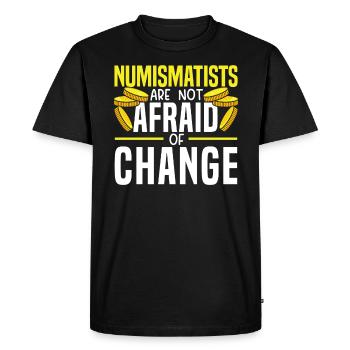 Numismatist Coin Collector Coin Collecting - Men's Premium Organic T-Shirt - black - Front - Nico (187cm)