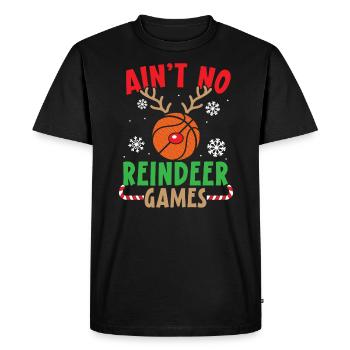 Basketteur Sport Joyeux Noël Jour de Noël - T-shirt Premium bio Homme - noir - Devant - Nico (187cm)