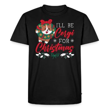 Je vais Corgi pour le jour de Noël Dog Lover Corgi Dog - T-shirt Premium bio Homme - noir - Devant - Nico (187cm)