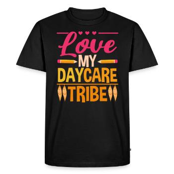 Love My Daycare Tribe Childcare Educator Director - Men's Premium Organic T-Shirt - black - Front - Nico (187cm)