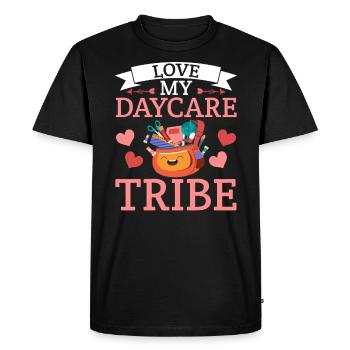 Love My Daycare Tribe Childcare Educator Director - Men's Premium Organic T-Shirt - black - Front - Nico (187cm)
