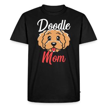Doodle Maman Goldendoodle Chien Amant Puppy Paw Love - T-shirt Premium bio Homme - noir - Devant - Nico (187cm)