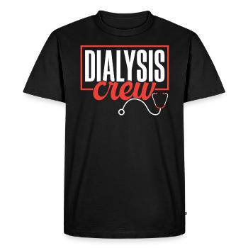 Équipe de dialyse Infirmière en dialyse Maladie rénale - T-shirt Premium bio Homme - noir - Devant - Nico (187cm)