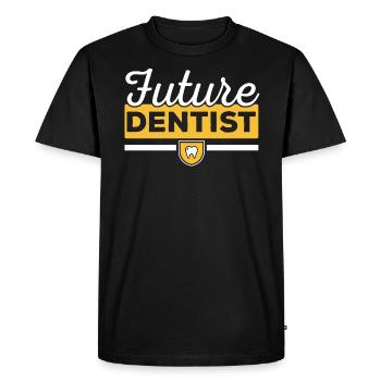 Future Dentiste Dentisterie Chirurgien-dentiste Hygiéniste - T-shirt Premium bio Homme - noir - Devant - Nico (187cm)