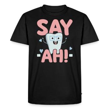 Future Dentiste Dentisterie Chirurgien-dentiste Hygiéniste - T-shirt Premium bio Homme - noir - Devant - Nico (187cm)