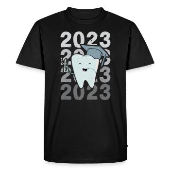 Future Dentiste Dentisterie Chirurgien-dentiste Hygiéniste - T-shirt Premium bio Homme - noir - Devant - Nico (187cm)