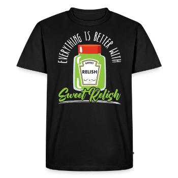 Everything Is Better With Sweet Relish Condiment - Men's Premium Organic T-Shirt - black - Front - Nico (187cm)