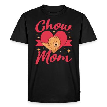 Chow Maman Chien Propriétaire Puppy Lover Paw Love Doggy Pup - T-shirt Premium bio Homme - noir - Devant - Nico (187cm)
