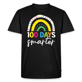 Joyeux 100e jour d’école enseignant élève éducateur - T-shirt Premium bio Homme - noir - Devant - Nico (187cm)