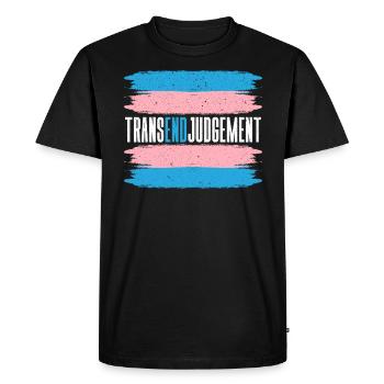 Transend Judgement LGBTQ Trans Transgender Rights - Men's Premium Organic T-Shirt - black - Front - Nico (187cm)