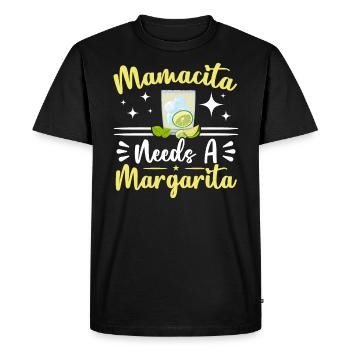 Mamacita a besoin d’une Margarita Alcoholic Mama Cocktail - T-shirt Premium bio Homme - noir - Devant - Nico (187cm)