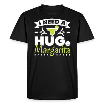 J’ai besoin d’un énorme cocktail alcoolisé pour les amateurs de margarita - T-shirt Premium bio Homme - noir - Devant - Nico (187cm)