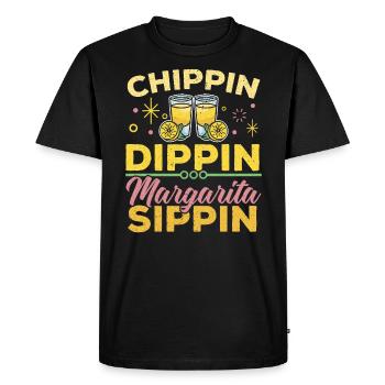 Chippin Dippin Margarita Sippin Cocktail alcoolisé - T-shirt Premium bio Homme - noir - Devant - Nico (187cm)