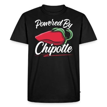 Propulsé par Chipotle Chili Flavor Spicy Food Lover - T-shirt Premium bio Homme - noir - Devant - Nico (187cm)
