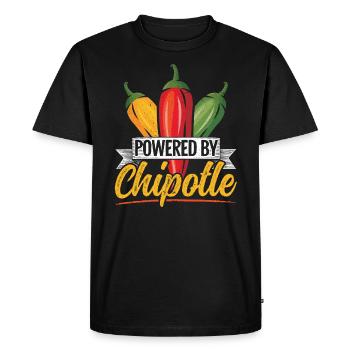 Propulsé par Chipotle Chili Flavor Spicy Food Lover - T-shirt Premium bio Homme - noir - Devant - Nico (187cm)