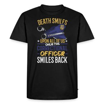 Correctional Officer Warden Jail Prison Guard - Men's Premium Organic T-Shirt - black - Front - Nico (187cm)