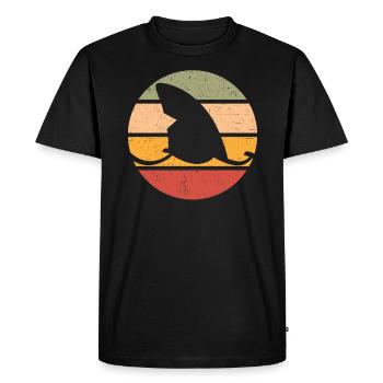 Journée nationale rétro Vintage Old Classic Shark - T-shirt Premium bio Homme - noir - Devant - Nico (187cm)