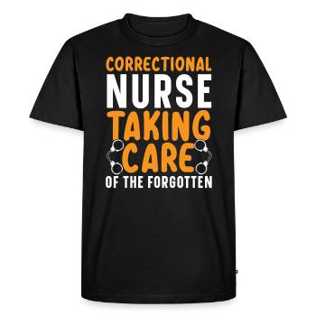 Correctional Nurse Taking Care Of The Forgotten - Men's Premium Organic T-Shirt - black - Front - Nico (187cm)