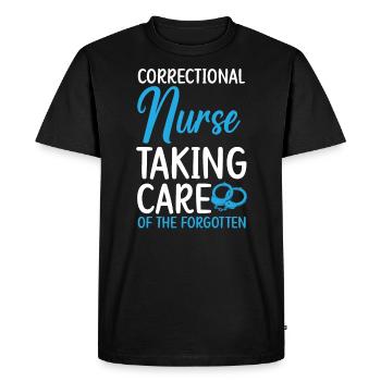 Correctional Nurse Taking Care Of The Forgotten - Men's Premium Organic T-Shirt - black - Front - Nico (187cm)