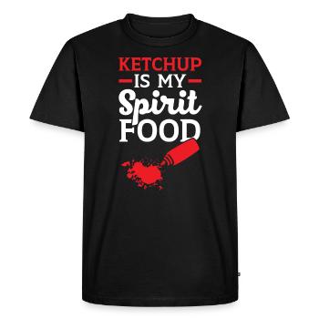 Ketchup Is My Spirit Food Lover Condiments - Men's Premium Organic T-Shirt - black - Front - Nico (187cm)