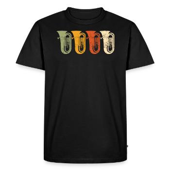 Tuba Player Musical Instrument Instrumentalist - Men's Premium Organic T-Shirt - black - Front - Nico (187cm)