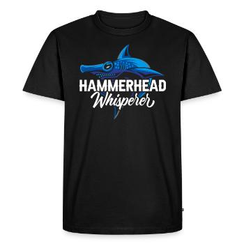 Hammerhead Whisperer Marine Biology Animal - T-shirt Premium bio Homme - noir - Devant - Nico (187cm)