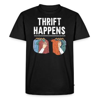 L’épargne se produit à la recherche de bonnes affaires de la reine - T-shirt Premium bio Homme - noir - Devant - Nico (187cm)