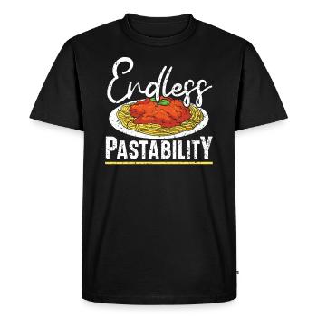 Endless Pastability Italian Food Spaghetti Eater - T-shirt Premium bio Homme - noir - Devant - Nico (187cm)