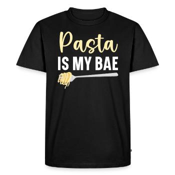 Pasta Is My Bae Italian Food Lover Spaghetti Eater - T-shirt Premium bio Homme - noir - Devant - Nico (187cm)