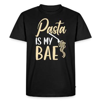 Pasta Is My Bae Italian Food Lover Spaghetti Eater - T-shirt Premium bio Homme - noir - Devant - Nico (187cm)