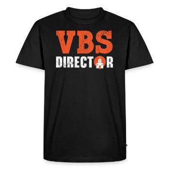 Directeur VBS Vacances École biblique chrétienne - T-shirt Premium bio Homme - noir - Devant - Nico (187cm)