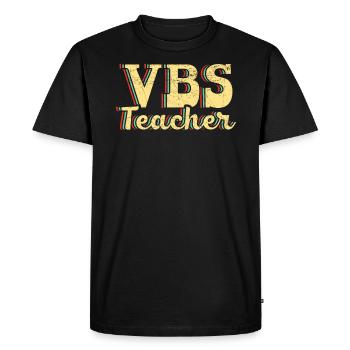 VBS Enseignant Vacances École biblique Christian - T-shirt Premium bio Homme - noir - Devant - Nico (187cm)
