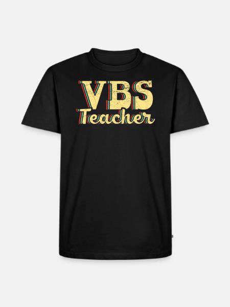 VBS Lehrer Ferienbibelschule Christian - Männer Premium Bio T-Shirt - Schwarz