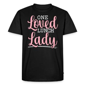On a adoré le déjeuner Lady Valentines Day Hearts Day - T-shirt Premium bio Homme - noir - Devant - Nico (187cm)