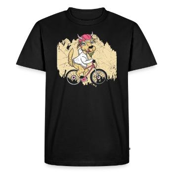 Propriétaire de vélo Goat Whisperer Ranch Farm Animal - T-shirt Premium bio Homme - noir - Devant - Nico (187cm)