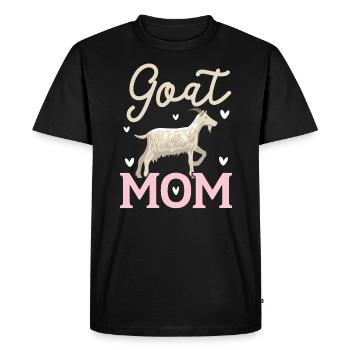 Chèvre Maman Ferme Animal Chèvre Chuchoteur Fête des mères - T-shirt Premium bio Homme - noir - Devant - Nico (187cm)